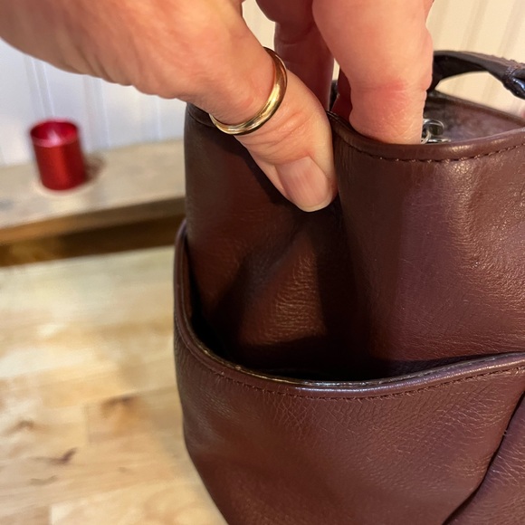 Coach Leather Carrie Tote Bag - Picture 6 of 16